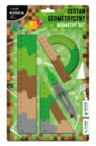 ZESTAW GEOMETRYCZNY PUZZLE MORO 20 CM 4 ELEMENTY ZGPA20CM4KA KIDEA