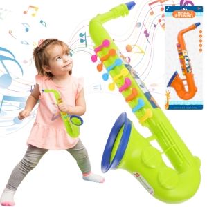 SAKSOFON ZABAWKA INTRUMENT TRĄBKA DLA DZIECI