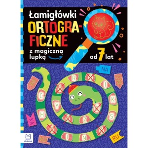 KSIĄŻECZKA ŁAMIGŁÓWKI ORTOGRAFICZNE Z MAGICZNĄ LUPKĄ OD 7 LAT 4278 AKSJOMAT