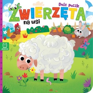KSIĄŻECZKA DUŻE PUZZLE ZWIERZĘTA NA WSI 4317 AKSJOMAT