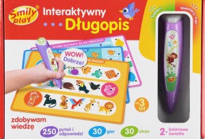INTERAKTYWNY INTELIGENTNY DŁUGOPIS ZDOBYWAM WIEDZĘ SP98305 SMILY PLAY