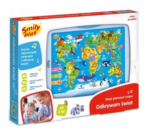 ZABAWKA EDUKACYJNA MOJA PIERWSZA MAPA ODKRYWAM ŚWIAT SP98303 SMILY PLAY