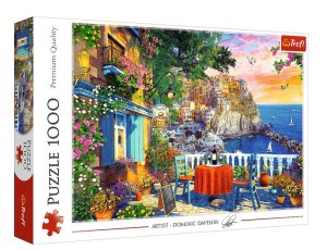 PUZZLE 1000 ELEMENTÓW WIDOK NA CINQUE TERRE 10776 TRELF