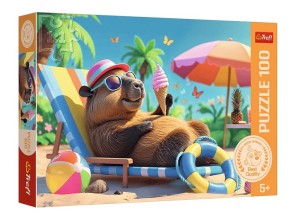 PUZZLE 100 ELEMENTÓW RELAKS W STYLU KAPIBARY 16537 TREFL