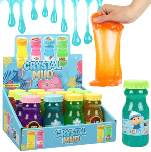 SLIME W BUTELCE BROKATOWY MASA PLASTYCZNA ROCIĄGLIWA GLUTEK