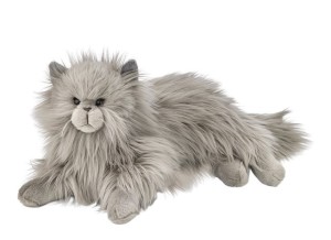 MASKOTKA KOT PERSKI LEŻĄCY SZARY 36CM 14103 BEPPE