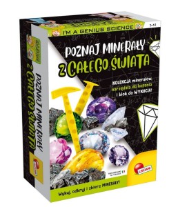 ZESTAW EDUKACYJNY IM A GENIUS POZNAJ MINERAŁY Z CAŁEGO ŚWIATA PL100200 LISCIANI