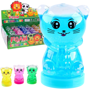 SLIME ZWIERZĄTKO KOTEK MIŚ KOLOROWY MASA PLASTYCZNA