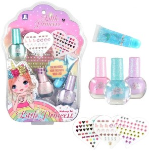 ZESTAW LAKIERÓW Z OZDOBAMI LAKIERY DO PAZNOKCI DLA DZIECI