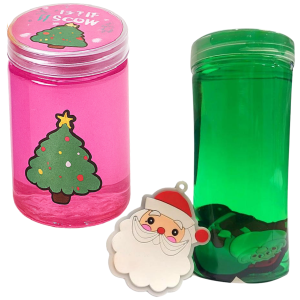 SLIME ŚWIĄTECZY MIKOŁAJ CHOINKA MASA PLASTYCZNA ŻELOWA GLUTEK