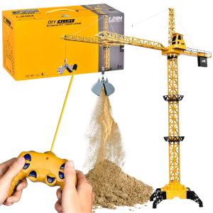 DŹWIG ŻURAW METALOWY ZDALNIE STEROWANY 128CM DUŻY Z ŁADOWARKĄ USB