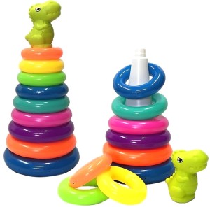 PIRAMIDKA 10 EL SORTER DUŻA UKŁADANKA EDUKACYJNA DINOZAUR