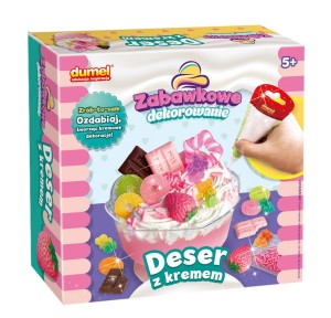 KREATYWNY ZESTAW ZABAWKOWE DEKOROWANIE DESER Z KREMEM 30614 DUMEL