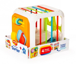 SENSORYCZNA ZABAWKA EDUKACYJNA SZNURECZKOWY SORTER 30825 DUMMEL