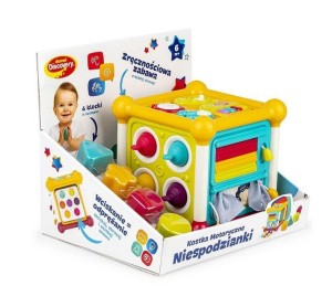 SENSORYCZNA ZABAWKA EDUKACYJNA KOSTKA MOTORYCZNE NIESPODZIANKI 30832 DUMEL