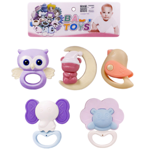 ZESTAW GRZECHOTEK SENSORYCZNYCH GRZECHOTKA GRYZAK KOLOROWE