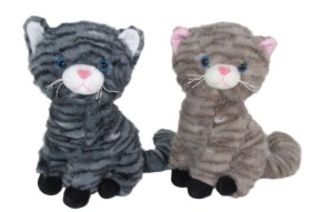 MASKOTKA PLUSZOWY KOT 2 KOLORY GŁOS 25CM K1332 SUN-DAY