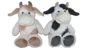 MASKOTKA PLUSZOWA KROWA 2 KOLORY 23CM K1366 SUN-DAY