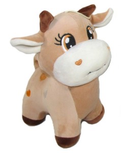 MASKOTKA PLUSZOWA KROWA 2 KOLORY 19CM K1342 SUN-DAY