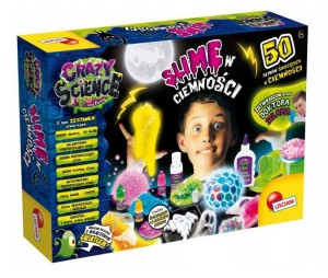 ZESTAW KREATYWNY CRAZY SCIENCE SLIME W CIEMNOŚCI PL89239 LISCIANI 