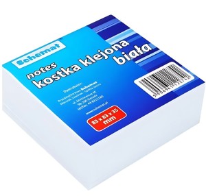 NOTES KOSTKA KLEJONA BIAŁA 83 x 83 x 35MM 2742 SCHEMAT