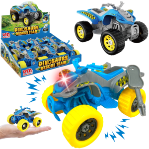 QUAD MOTOR POJAZD DO SKRĘCANIA ZE ŚWIATEŁKIEM I DŹWIĘKIEM 13,5CM