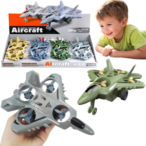 SAMOLOT MYŚLIWIEC 17CM Z NAPĘDEM FRYKCYJNYM KOLORY