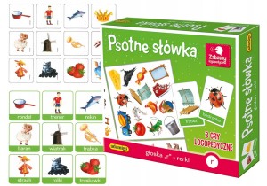TRZY GRY LOGOPEDYCZNE PSOTNE SŁÓWKA GŁOSKA R RERKI 7400 ADAMIGO