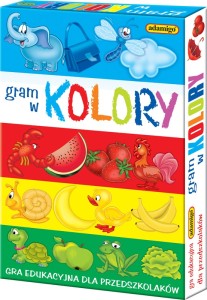 GRA EDUKACYJNA DLA PRZEDSZKOLOAKÓW GRAM W KOLORY 5949 ADAMIGO