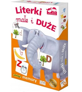 GRA EDUKACYJNA LITERKI MAŁE I DUŻE MEMORY 7431 ADAMIGO