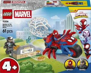 KLOCKI SPIDEY NA MOTOCYKLU KONTRA RHINO 11206 LEGO MARVEL