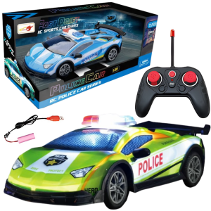 RADIOWÓZ POLICYJNY ZDALNIE STEROWANY AUTO NA RADIO POLICJA ŁAD USB