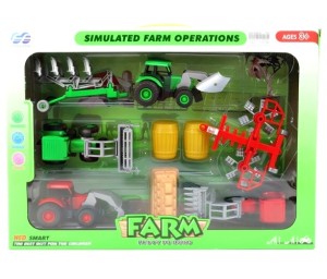 DUŻY ZESTAW TRAKTORY +MASZYNY FARMA CZĘŚCI RUCHOME