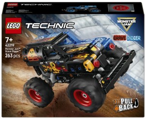 KLOCKI MONSTER JAM GRAVE DIGGER OGIEŃ I LÓD 42219 LEGO TECHNIC
