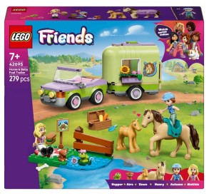 KLOCKI PRZYCZEPA Z KONIEM I ŹREBACZKIEM 42695 LEGO FRIENDS