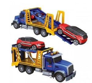 CIĘŻARÓWKA LAWETA Z SAMOCHÓD W PUDEŁKU ŚWIATŁO I DŹWIĘK 1355403 DROMADER