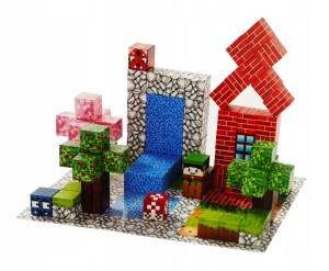 KLOCKI MAGNETYCZNE 100 ELEMENTÓW SZEŚCIANY PIKSELE 3D 1-16 SP85305 SMILY PLAY