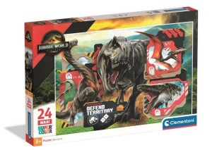PUZZLE 24 ELEMENTY MAXI JURASSIC WORLD 24835 CLEMENTONI