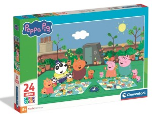 PUZZLE 24 ELEMENTY MAXI ŚWINKA PEPPA I PIKNIK 24834 CLEMENTONI