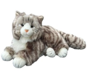 MASKOTKA PLUSZOWY KOT NORWESKI LEŻĄCY 30CM 33321 DUBI