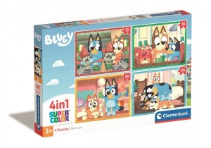 PUZZLE 4W1 BLUEY I BINGO 21530 CLEMENTONI