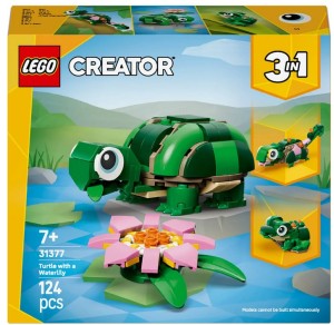 KLOCKI ŻÓŁW I KWIAT LILII WODNEJ 31377 LEGO CREATOR