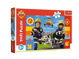 PUZZLE 100 ELEMENTÓW ZAWSZE POMOCNY STRAŻAK SAM 16518 TREFL 