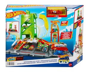 TOR SAMOCHODOWY SUPERSTACJA ŁADOWANIA AUT HTN79 HOT WHEELS 