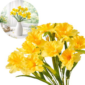 SZTUCZNY KWIAT BUKIET 42CM KWIATY ŻONKIL WIOSENNE WIELKANOC DEKORACJA
