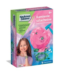 NAUKOWA ZABAWA SKAMIENIAŁOŚCI KAMIENIE SZLACHETNE 50448 CLEMENTONI