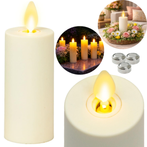 ŚWIECZKA ŚWIECA LED NA BATERIE 13CM ZNICZ WKŁAD ELEKTRYCZNY RUCHOMY PŁOMIEŃ
