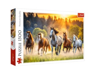PUZZLE 1500 ELEMENTÓW DZIKIE KONIE 26215 TREFL