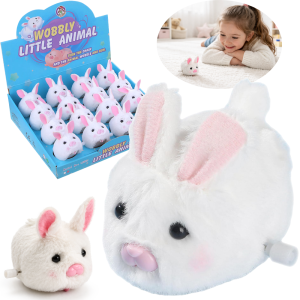 KRÓLICZEK ZAJĄCZEK NAKRĘCANY JEŻDŻĄCY SENSORYCZNY 7,5CM