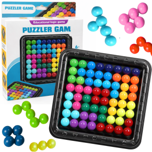 LOGICZNA UKŁADANKA GRA ZRĘCZNOŚCIOWA ŁAMIGŁOWKA IQ KOLOROWE KULKI
